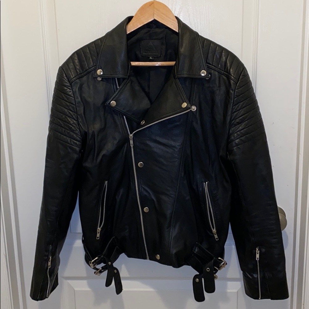 WE ARE SAVAGES Leather Riding Jacket